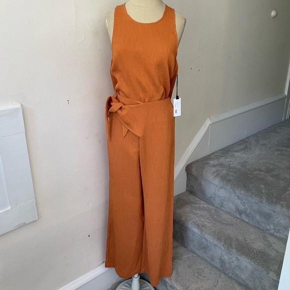 ASTR The Label Apricot Orange Asher Wide Leg Pant & Berlin Tank Top Set NWT XS - Picture 1 of 12